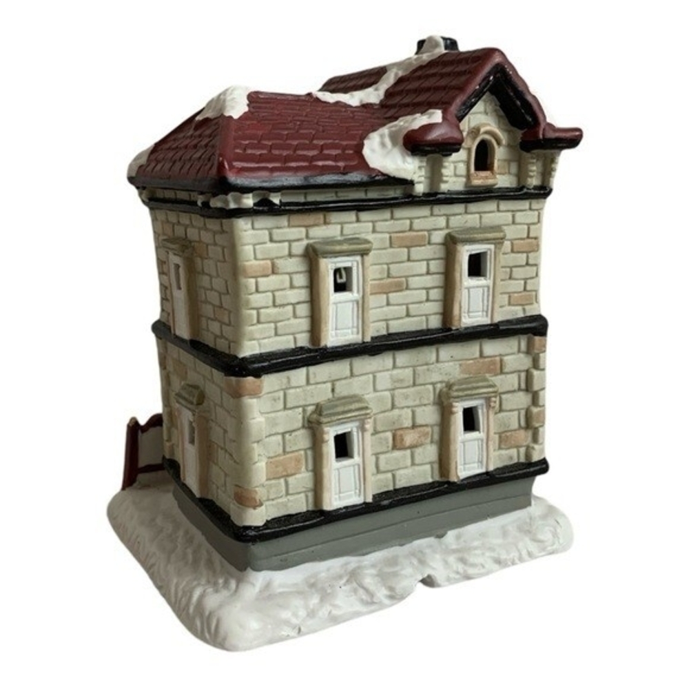 Vintage 1992 Christmas Santa Village House Porcelain Hand Painted Collectors - Picture 5 of 8